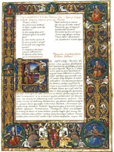 A Page from a Corvina: http://dhayton.haverford.edu/wp-content/uploads/2011/12/almagest.jpg