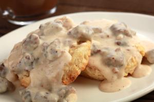 Old faithful (needs more sausage). http://www.chowhound.com/blog-media/2015/05/Biscuits-and-Gravy.jpg